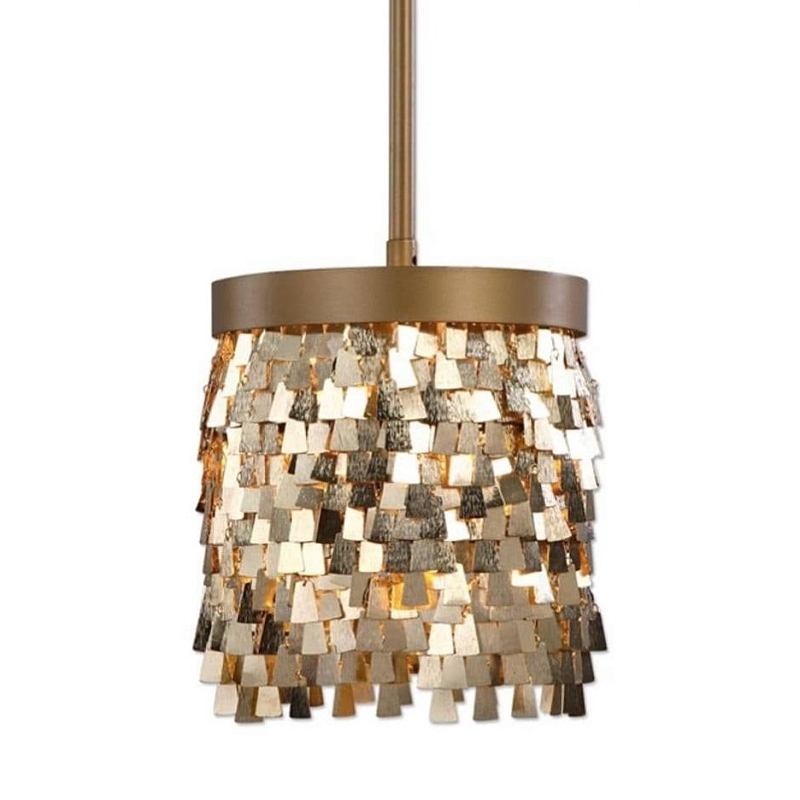 Подвесной светильник Uttermost Lamps Tillie 1 Light Золотой в Перми | Loft Concept 