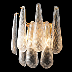 Бра с подвесками из рифленного стекла в форме капель Textured Glass варинант исполнения - 1 | Loft Concept в Перми