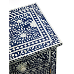 Комод инкрустация костью ORIENTAL Indian синий орнамент варинант исполнения - 4 | Loft Concept в Перми