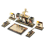 Настольный письменный набор из яшмы и долерита с декором в виде коня Manager Organizer варинант исполнения - 3 | Loft Concept в Перми