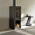 Дизайнерский журнальный столик чёрный с круглой столешницей Arycy варинант исполнения - 7 | Loft Concept в Перми