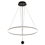Светодиодная люстра Black LED Circle and Ball Lamp варинант исполнения - 2 | Loft Concept в Перми