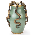 Фарфоровая ваза с декоративными змеями Eden Garden варинант исполнения - 2 | Loft Concept в Перми