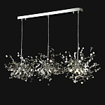 Люстра подвесная из трех частей с металлическими круглыми элементами Terzani Argent варинант исполнения - 9 | Loft Concept в Перми