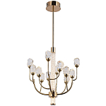 Люстра с декором в виде кристаллов из хрусталя Kenneth Crystal Stone Chandelier 12 варинант исполнения - 2 | Loft Concept в Перми