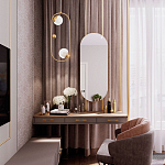 Подвесной светильник с 2-мя сферическими плафонами из рельефного акрила Pearls Suspension Hanging Lamp варинант исполнения - 2 | Loft Concept в Перми