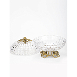 Конфетница из прозрачного рельефного стекла Eden Garden варинант исполнения - 4 | Loft Concept в Перми