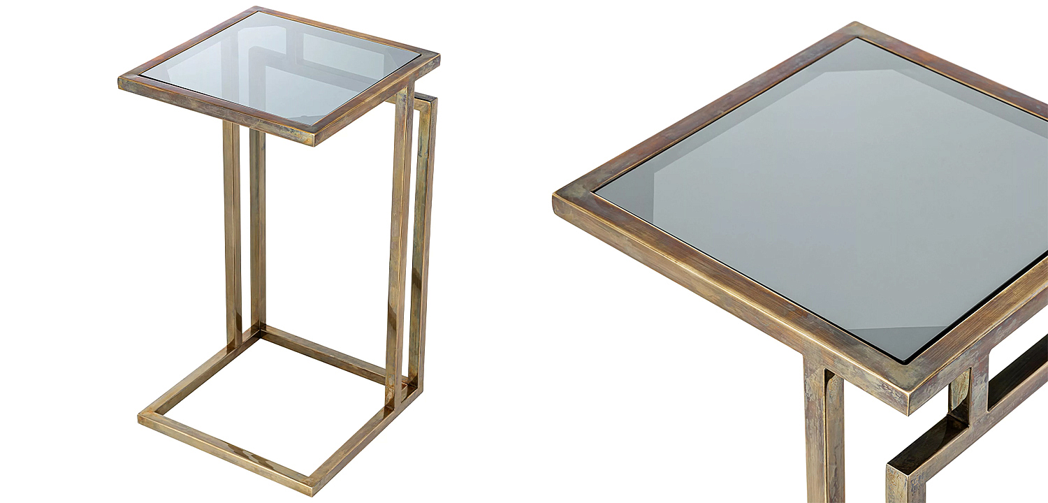 Приставной стол Eichholtz Side Table Marcus Brass Приставной стол Eichholtz Side Table Marcus Brass - Loft-Concept в Перми