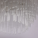 Люстра круглая с прозрачными стеклянными трубками Nembus варинант исполнения - 6 | Loft Concept в Перми