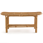 Скамья из ротанга с подушкой Manlio Rattan Bench варинант исполнения - 5 | Loft Concept в Перми