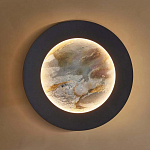 Бра в форме диска черного цвета Borders of Black варинант исполнения - 4 | Loft Concept в Перми