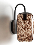 Бра с плафоном из янтарного стекла Amber Olmos Wall Lamp варинант исполнения - 2 | Loft Concept в Перми