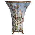 Фарфоровая ваза с изображением попугаев Eden Garden варинант исполнения - 2 | Loft Concept в Перми