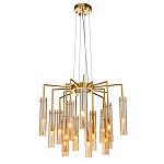 Люстра со стеклянными цилиндрическими плафонами Luminous Cylinders Amber варинант исполнения - 2 | Loft Concept в Перми