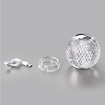 Настольная лампа с прозрачным шарообразным плафоном на цилиндрической подставке Crystal Globule варинант исполнения - 7 | Loft Concept в Перми