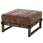 Пуф Duncan винтажная коричневая кожа  варинант исполнения - 2 | Loft Concept в Перми
