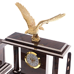 Настольный письменный набор из природного камня обсидиана с декором в виде орла Golden Eagle варинант исполнения - 2 | Loft Concept в Перми