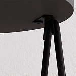 Стол приставной с 2-мя круглыми столешницами цвета антрацит ESSEL SIDE TABLE ANTHRACITE варинант исполнения - 1 | Loft Concept в Перми