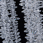 Люстра многоярусная с каркасом из металла и прозрачными подвесками FAIRYTREE Light варинант исполнения - 7 | Loft Concept в Перми