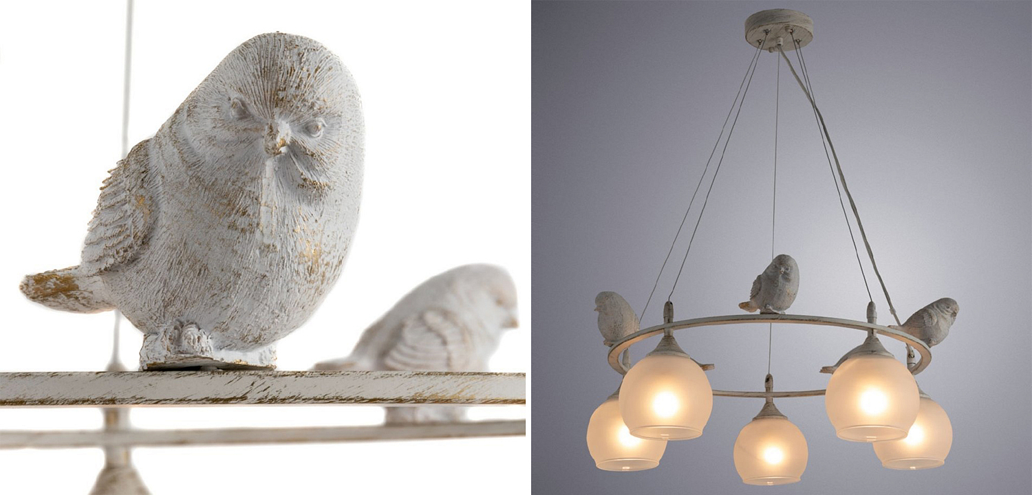 Люстра Provence Bird Chandelier white Люстра Provence Bird Chandelier white - Loft-Concept в Перми