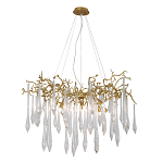 Люстра подвесная с прозрачными подвесками в форме капель Droplet Chandelier варинант исполнения - 3 | Loft Concept в Перми