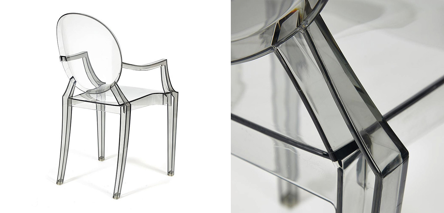 Стул Transparent Chair серый Стул Transparent Chair серый - Loft-Concept в Перми