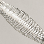 Люстра круглая каскадня с 5-ю плафонами из металлической сетки Mesh Lampshade Lighting варинант исполнения - 7 | Loft Concept в Перми