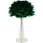 Настольная лампа с перьями Plumage Green Table Lamp варинант исполнения - 1 | Loft Concept в Перми