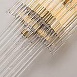 Бра с золотистым основанием и прозрачными трубками Nembus варинант исполнения - 3 | Loft Concept в Перми