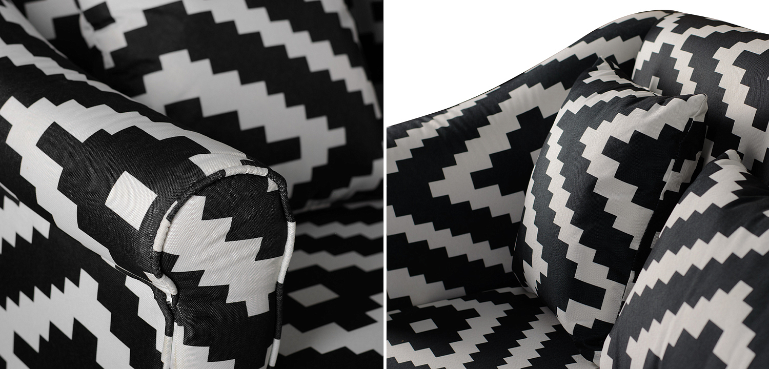 Диван KELIM Ornament black and white sofa Диван KELIM Ornament black and white sofa - Loft-Concept в Перми