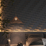 Гипсовая 3D Панель FIN варинант исполнения - 1 | Loft Concept в Перми