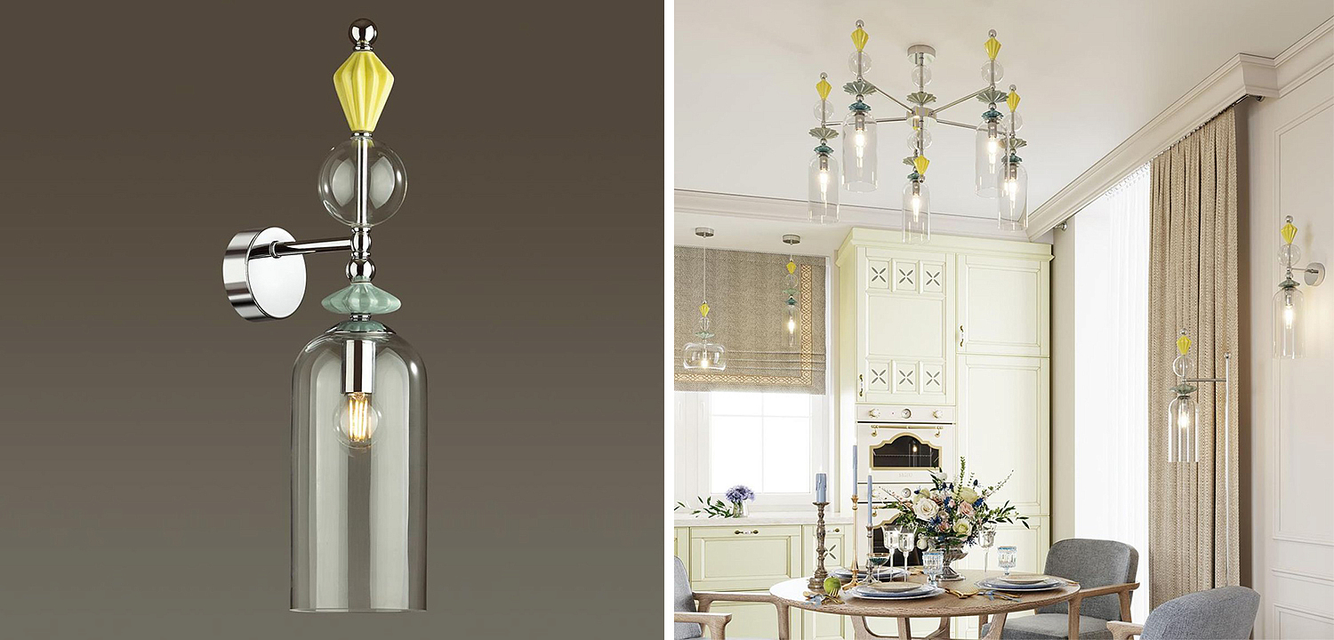 Бра Iris Glas wall lamp B chrome Бра Iris Glas wall lamp B chrome - Loft-Concept в Перми