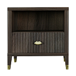 Прикроватная тумбочка с полкой Elsa Dreams Walnut  варинант исполнения - 6 | Loft Concept в Перми