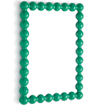 Настенное зеркало в зеленой раме Nya Green Mirror варинант исполнения - 2 | Loft Concept в Перми