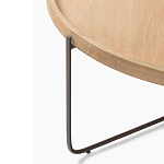 Журнальный стол с круглой деревянной столешницей Urban Style Space варинант исполнения - 1 | Loft Concept в Перми