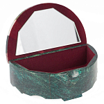 Шкатулка с мозаикой из натурального камня змеевик Stone Casket варинант исполнения - 2 | Loft Concept в Перми