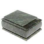 Шкатулка с зеркалом из натурального камня змеевик Stone Casket варинант исполнения - 5 | Loft Concept в Перми