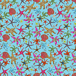 Stiletto Sideboard Blue nautical print варинант исполнения - 1 | Loft Concept в Перми