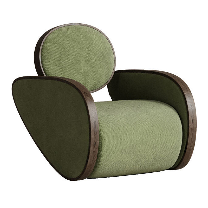 Кресло Nautilus Green Зеленый Коричневый в Перми | Loft Concept 