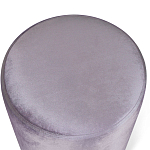 Пуф фиолетовый велюр на золотом металлическом основании Golden Belt варинант исполнения - 2 | Loft Concept в Перми