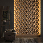 Гипсовая 3D панель с принтографией PM-46 варинант исполнения - 2 | Loft Concept в Перми