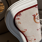 Кресло из массива бука бежевое с растительным орнаментом Raffael Beige Floral Armchair варинант исполнения - 4 | Loft Concept в Перми