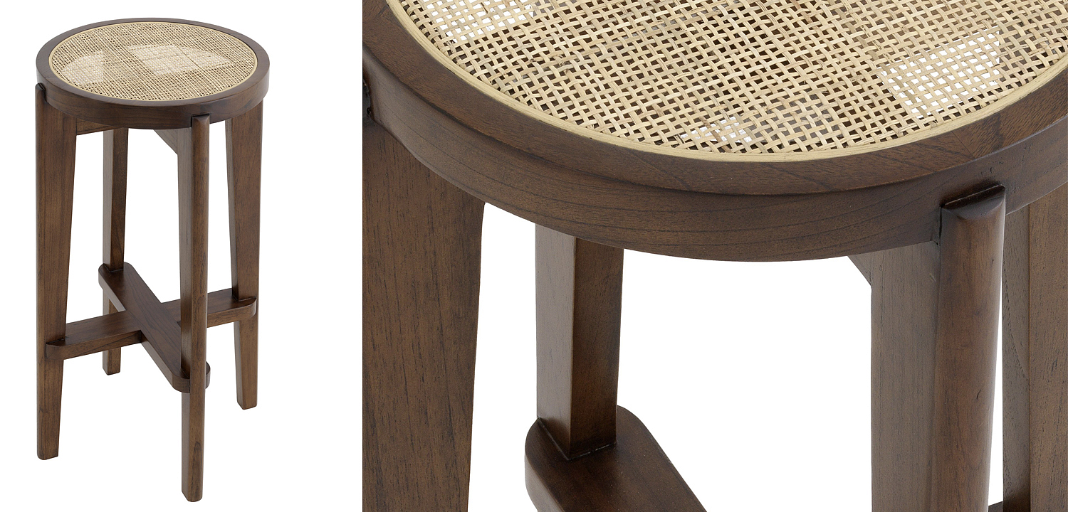 Барный стул Eichholtz Bar Stool Dareau brown Барный стул Eichholtz Bar Stool Dareau brown - Loft-Concept в Перми