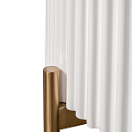 Тумбочка белая круглая с мраморной столешницей Thoroughbass варинант исполнения - 3 | Loft Concept в Перми