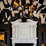 Обои ручная роспись в стиле Арт-деко Symphony Original colourway on Flint silk dupion варинант исполнения - 5 | Loft Concept в Перми