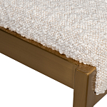 Стул барный букле бежевый с каркасом цвета матовое золото Tactility варинант исполнения - 3 | Loft Concept в Перми