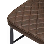 Стул с темно-коричневой обивкой из экокожи Benderson варинант исполнения - 6 | Loft Concept в Перми