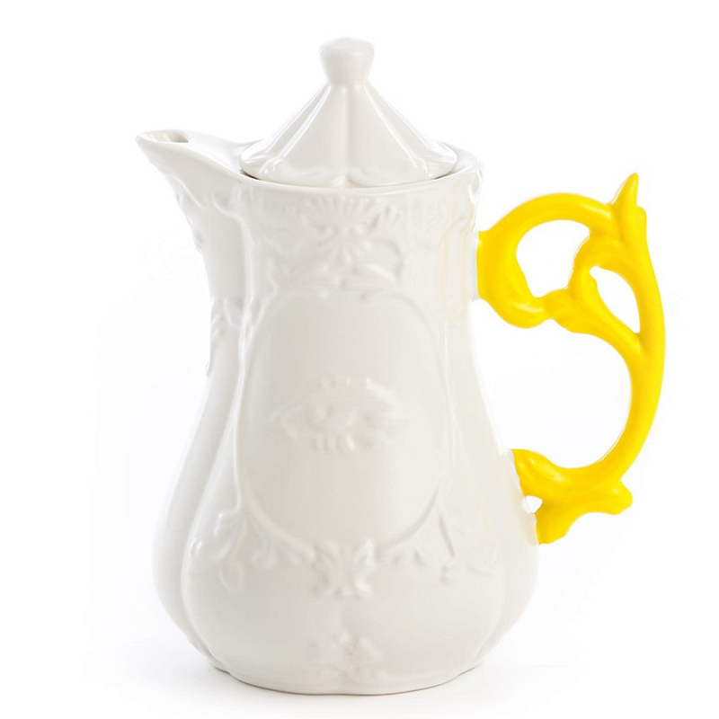 Заварочный чайник Seletti I-Teapot Yellow Белый Желтый в Перми | Loft Concept 