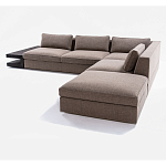 4-х местный Угловой модульный диван Zartаrn с приставным деревянным столиком варинант исполнения - 3 | Loft Concept в Перми