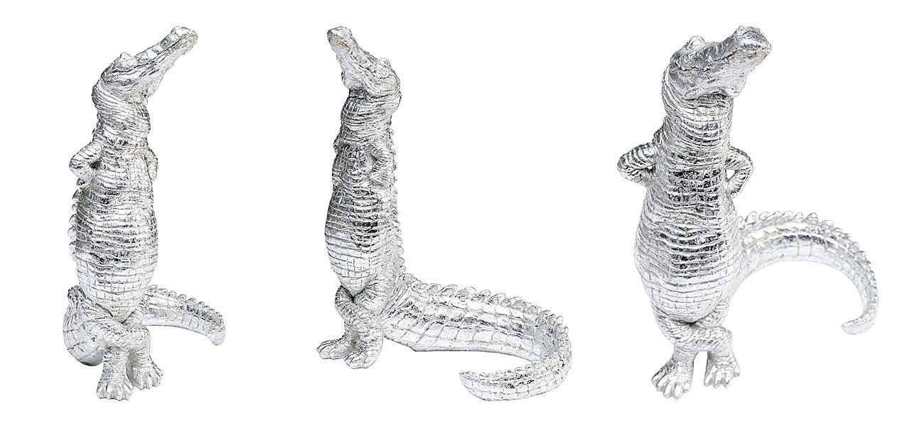 Статуэтка серебряный крокодил Crocodile collection Статуэтка серебряный крокодил Crocodile collection - Loft-Concept в Перми